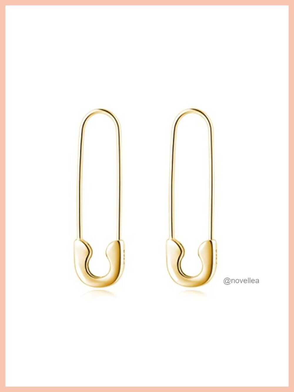925 Sterling Silver Safety Pin Hoop Earrings, Minimalist Dangle Earrings,